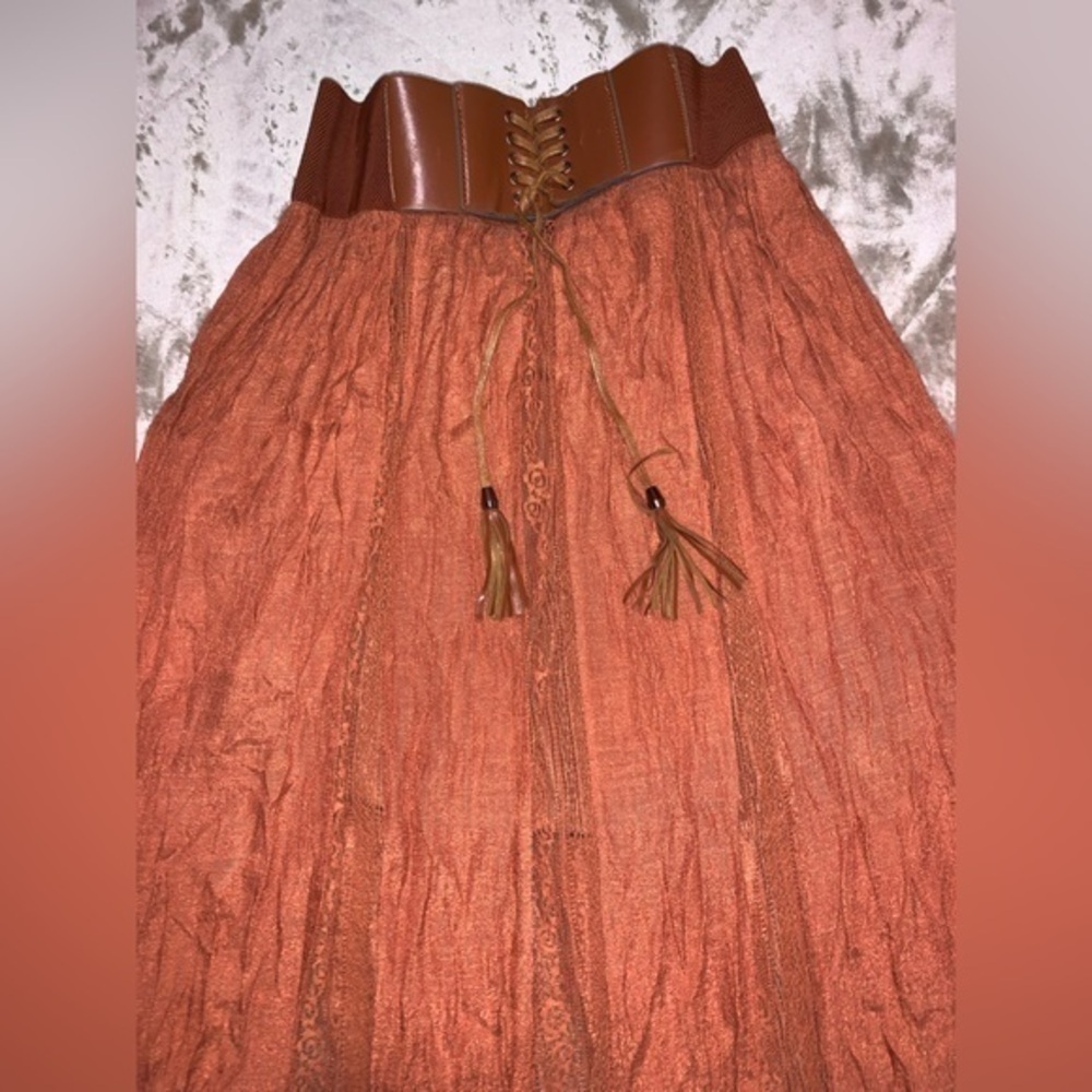 Burnt orange  skirt